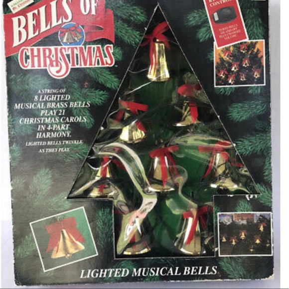 ❤️1992 Mr Christmas Lighted Musical Brass Bells - Picture 2 of 6
